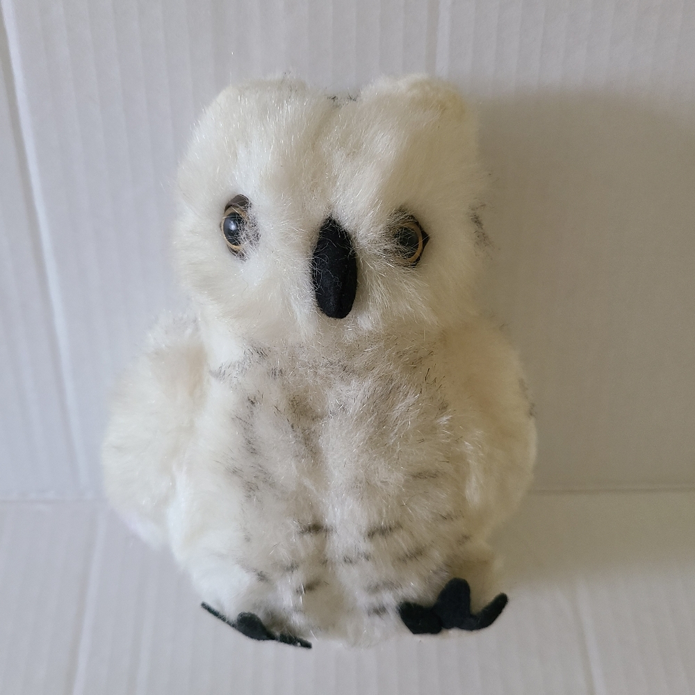 Vintage 1982 Animal World Snow Owl Plush